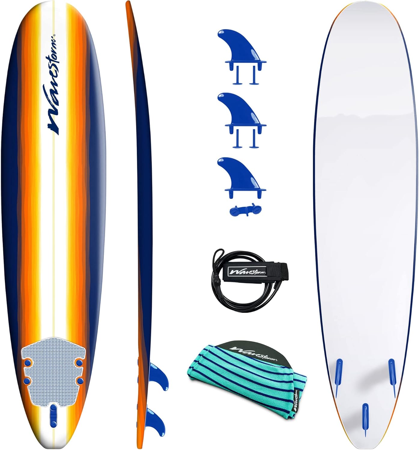 Costco Wavestorm Wavestorm 8ft Soft Top Longboard Surfboard