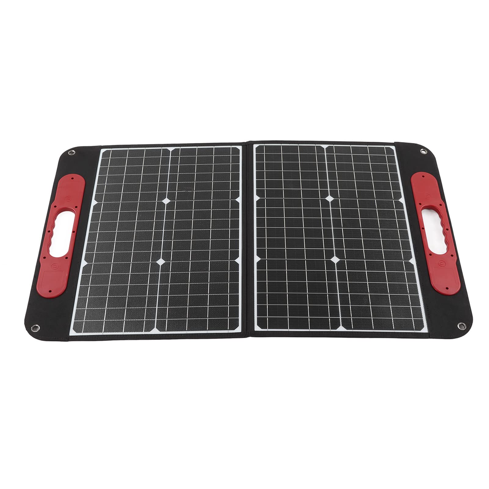 KUIDAMOS Kit de Panel Solar de Alta Eficiencia de 60 W, Portátil, Plegable, para Viajes de Camping Al Aire Libre, Silicio Monocristalino