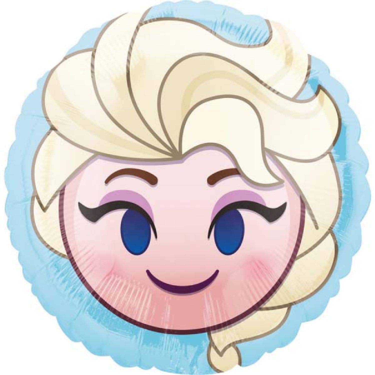 Amscan International 3637401 Frozen Elsa Emoji Foil Balloon