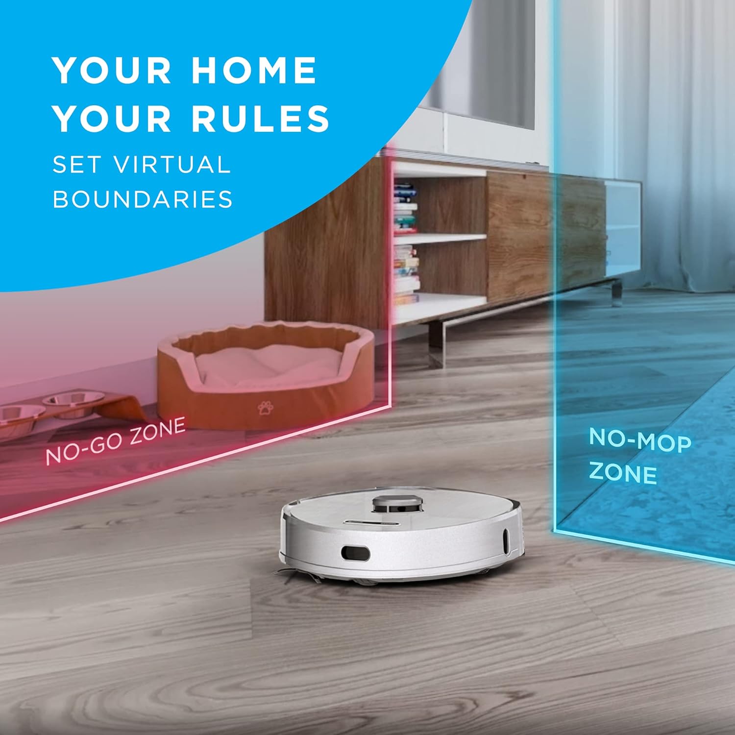 iHome AutoVac Halo cleaning a floor