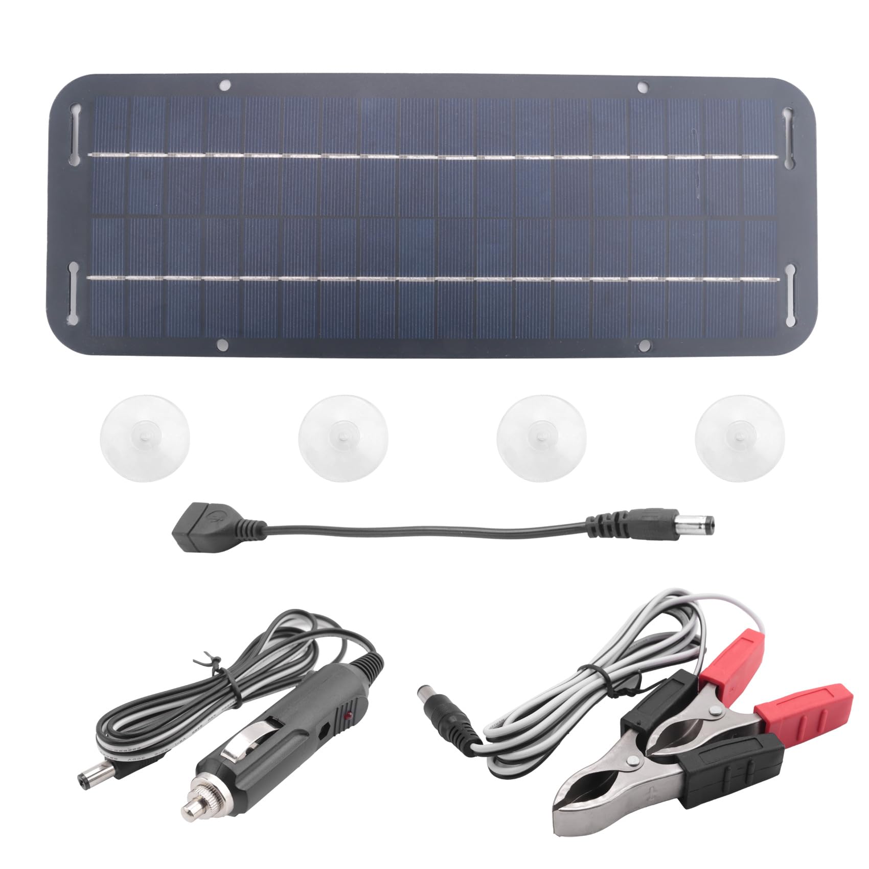 Tagtight 12V 30W Portable Solar Panel Car Boat Power Solar Panel Battery Charger Maintainer for Car Motorcycle Tractor Boat RV