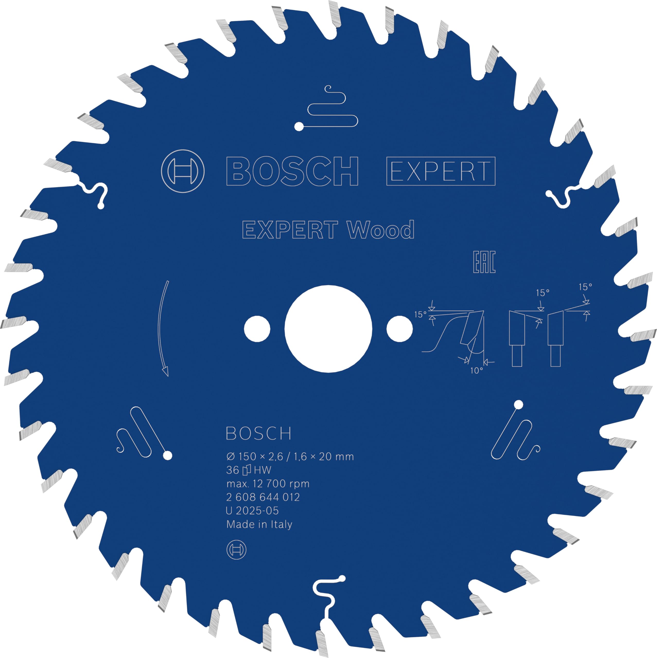 Bosch 1x Lame de scie circulaire filaire EXPERT Wood