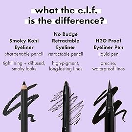 e.l.f. Smoky Kohl Eyeliner, Eye Pencil For Creating Long-Lasting, Bold, High-Pigmented Makeup Looks, Vegan & Cruelty-Free, Beige Flag