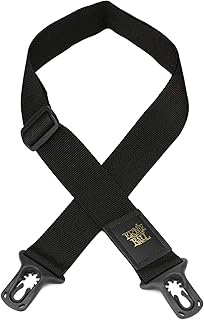 Ernie Ball PolyLock Guitar Strap, Black (P04056)