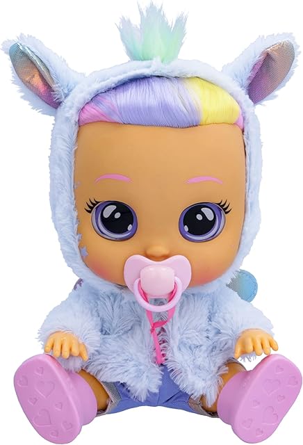CRY BABIES Dressy Fantasy Jenna | Interactive Doll that cries Real tears with Hair to Style, Clothes to Wear and Accessories - Toy and Gift for Boys and Girls