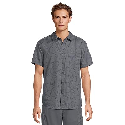 Prana Lost Sol Printed Short Sleeve Shirt Standard Fit Men