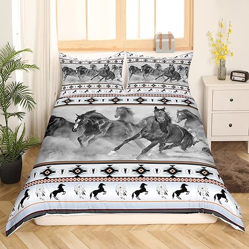 Juego de edredón del alfabeto inglés para niños, juego de ropa de cama colorido de animales de dibujos animados, tamaño matrimonial para niños y