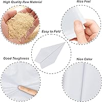 Vista 5 de Jkopsnr 100 hojas de papel de seda blanco de 20 x 14 pulgadas, papel de seda para bolsas de regalo, papel de seda a granel para manualidades