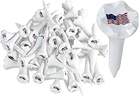 Vista 6 de NorthPointe Tees de Golf de Plástico de 1 ½" - Tees Cortos para Hierros, Par Tres, Híbridos y Campo de Práctica - Paquete de 50 o 100 a Granel