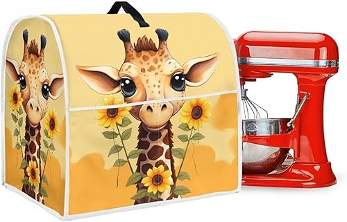 Miniatura 5 de Upetstory Cubierta para batidora de soporte de jirafa de girasol, compatible con cocina, 6 8 cuartos de galón, cubierta para mezclador de cocina,