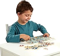 Vista 3 de Melissa & Doug Disney Classics - Rompecabezas de madera con diseño del alfabeto (26 piezas)