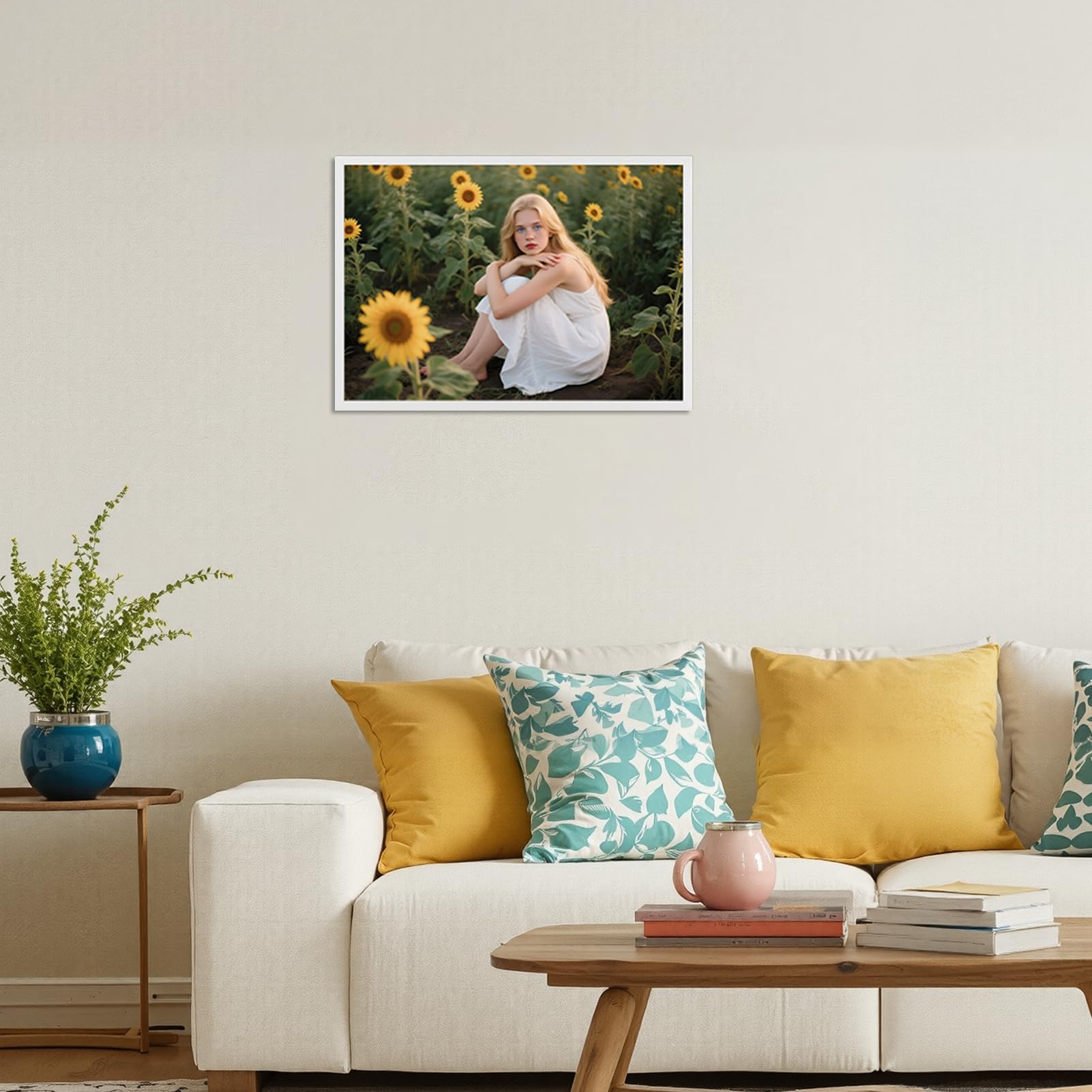 Ramka na zdjęcia A3 biała, DIN A3 na certyfikaty, dokumenty, zdjęcia i dzieła sztuki, nowoczesna ramka na plakat do zawieszenia, do mieszkania, biura i galerii