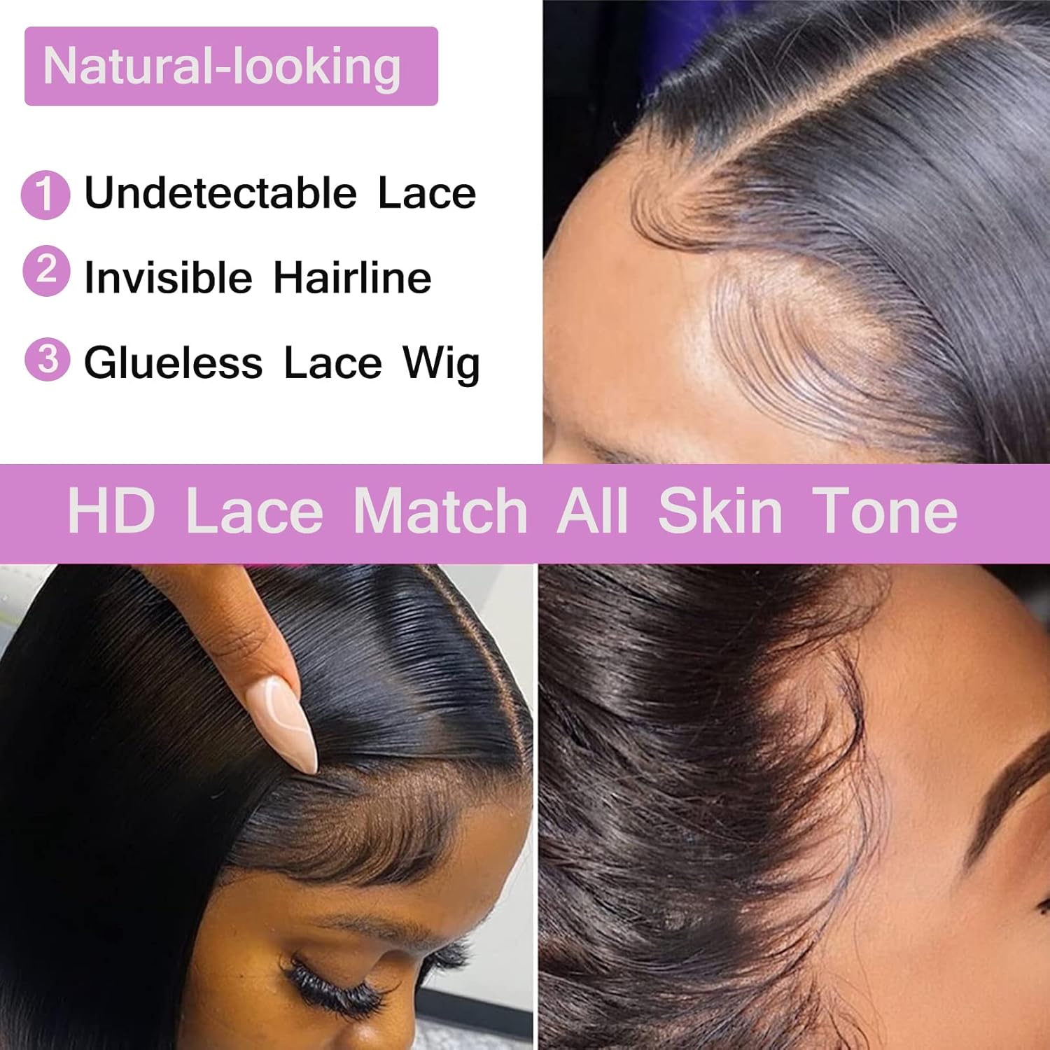 Lovestory Human Hair Lace Front 13x4 Wigs Bob 10 Inch 150 Density Brazilian Virgin Human Hair Pre Plucked wigs for Black Women Short Bob Wigs Straight Hair Natural Color