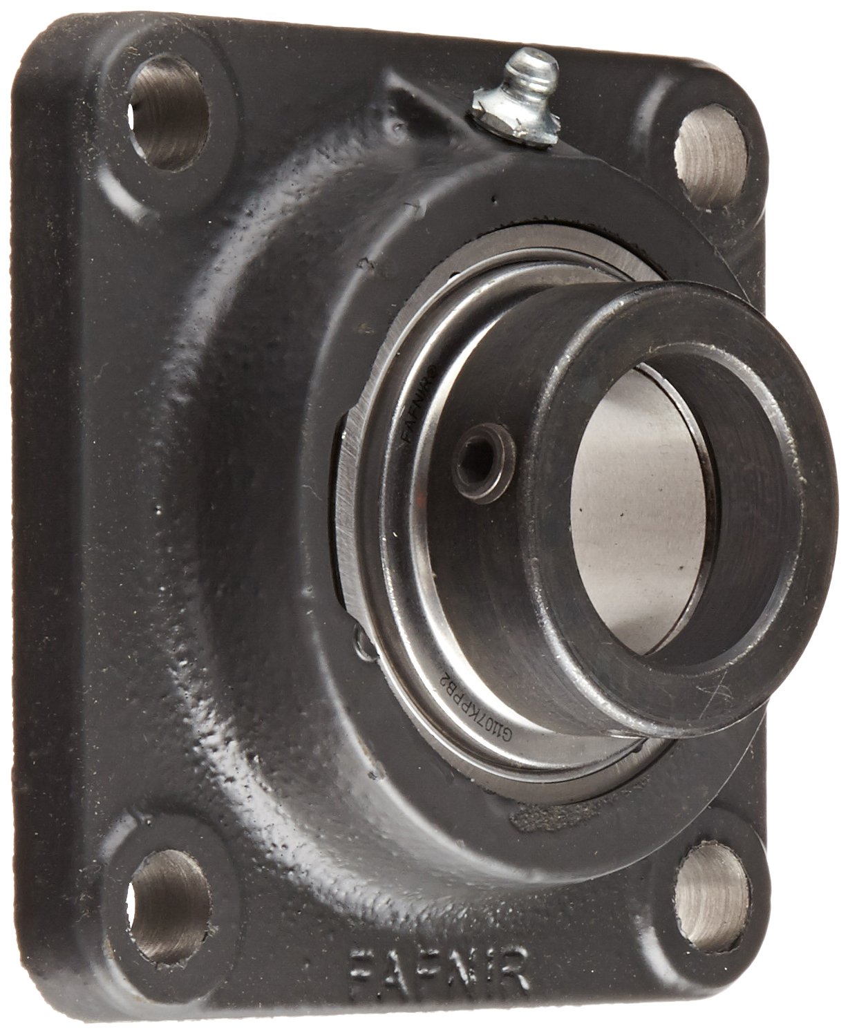 Timken TCJ1 7/16 Flange Unit, 4 Bolt Holes, Industrial-Duty, Relubricatable, Non-Expansion, Cast Iron, Eccentric Locking Collar, Inch, 1-7/16" Bore Diameter