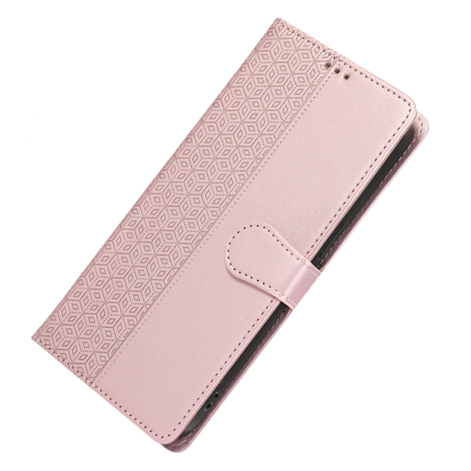 Do iPhone SE 2022 (2022) Luksusowy skórzany portfel na telefon z etui odpornym na wstrząsy etui z klapką (do iPhone SE 2022 (2022)/różowe złoto)