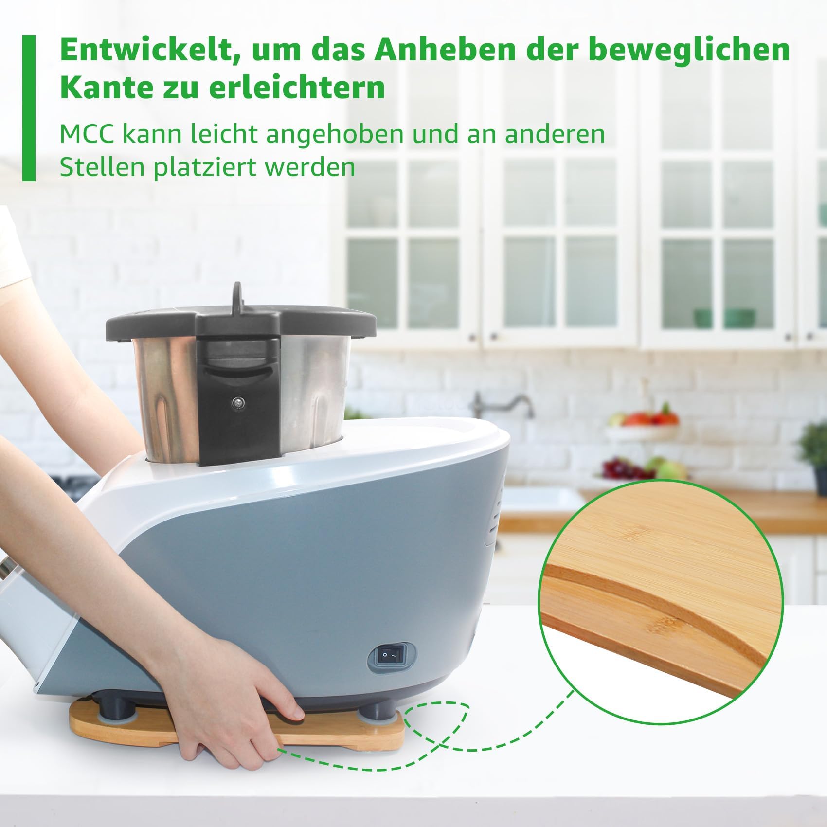 Tappetino Scorrevole In Feltro Per Monsieur Cuisine Connect - Accessorio Leggero Per Spostare Il Robot Da Cucina, Protegge Il Piano Di Lavoro - 4