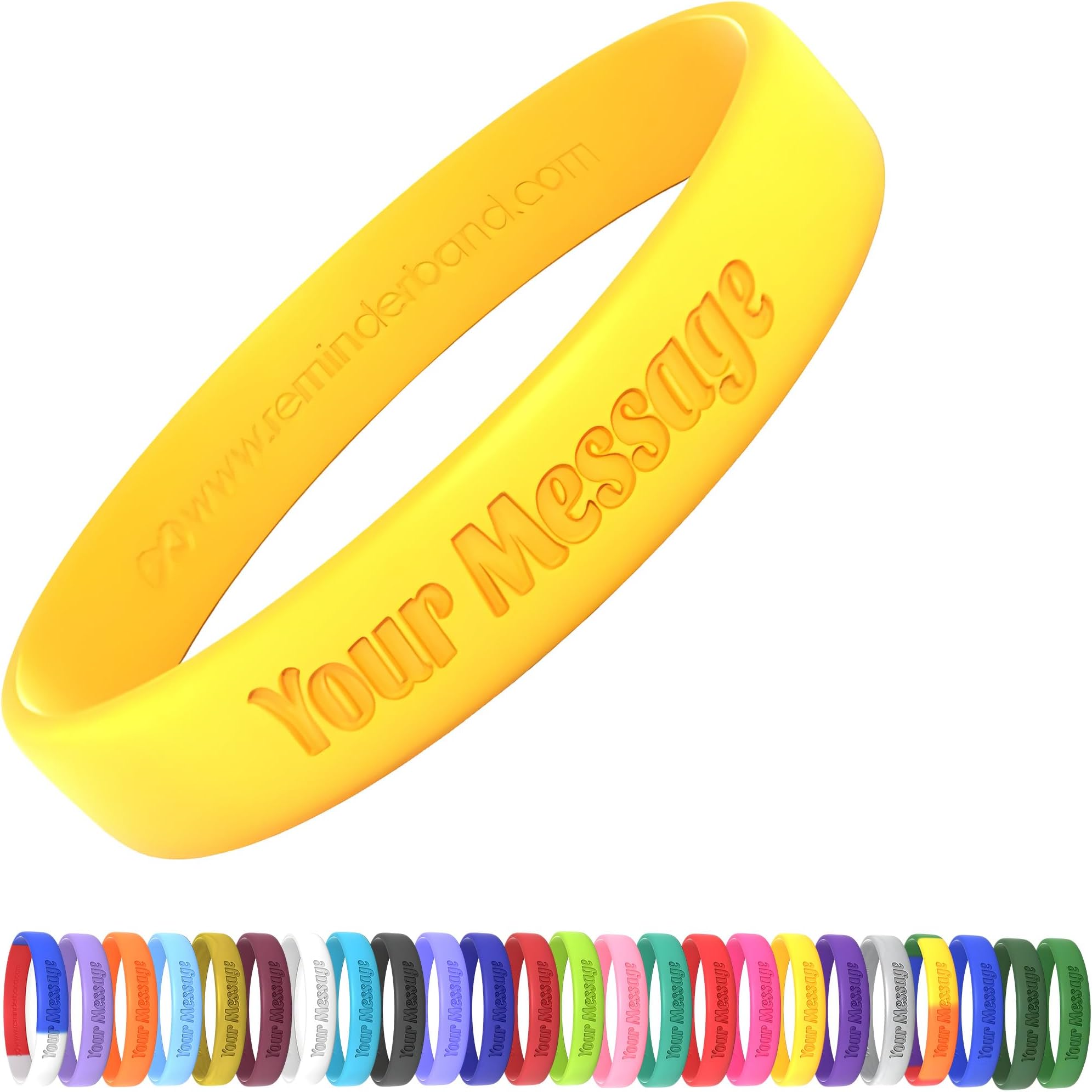 - Personalized Silicone Wristbands, Custom Silicone Bracelets, Customizable Bracelet, Custom Bracelets Rubber, Customized Rubber Bands 1/2 Inch Classic Bands