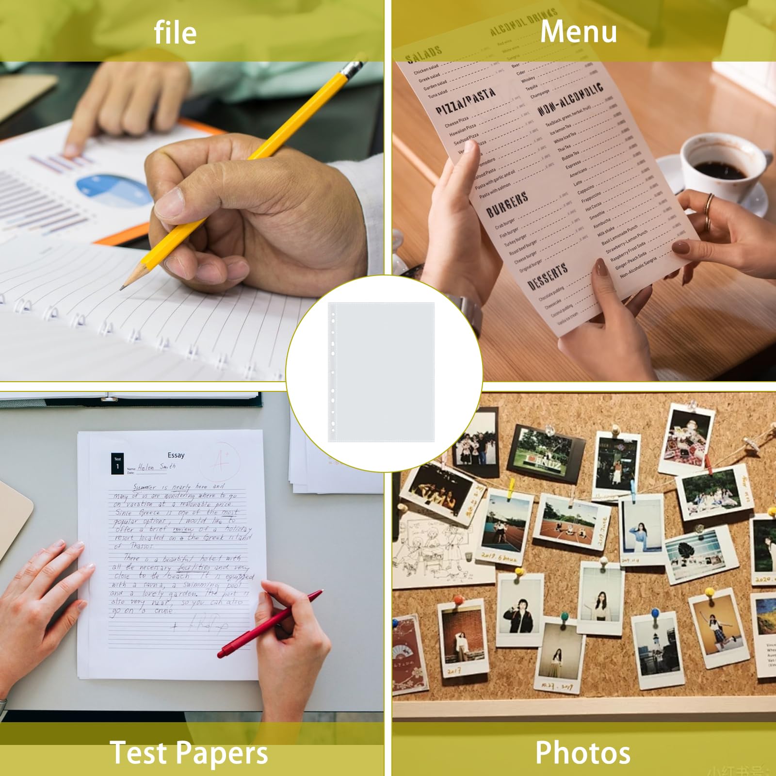 Buste Trasparenti DIN A3 - 50 Pezzi Con Foratura, Per Documenti E Archiviazion - Foto 7