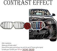 Vista 2 de Insertos de parrilla automotriz para BMW X6 G06 2026-2020 de 6 haces (no para parrilla doble X6), accesorios de parrilla delantera