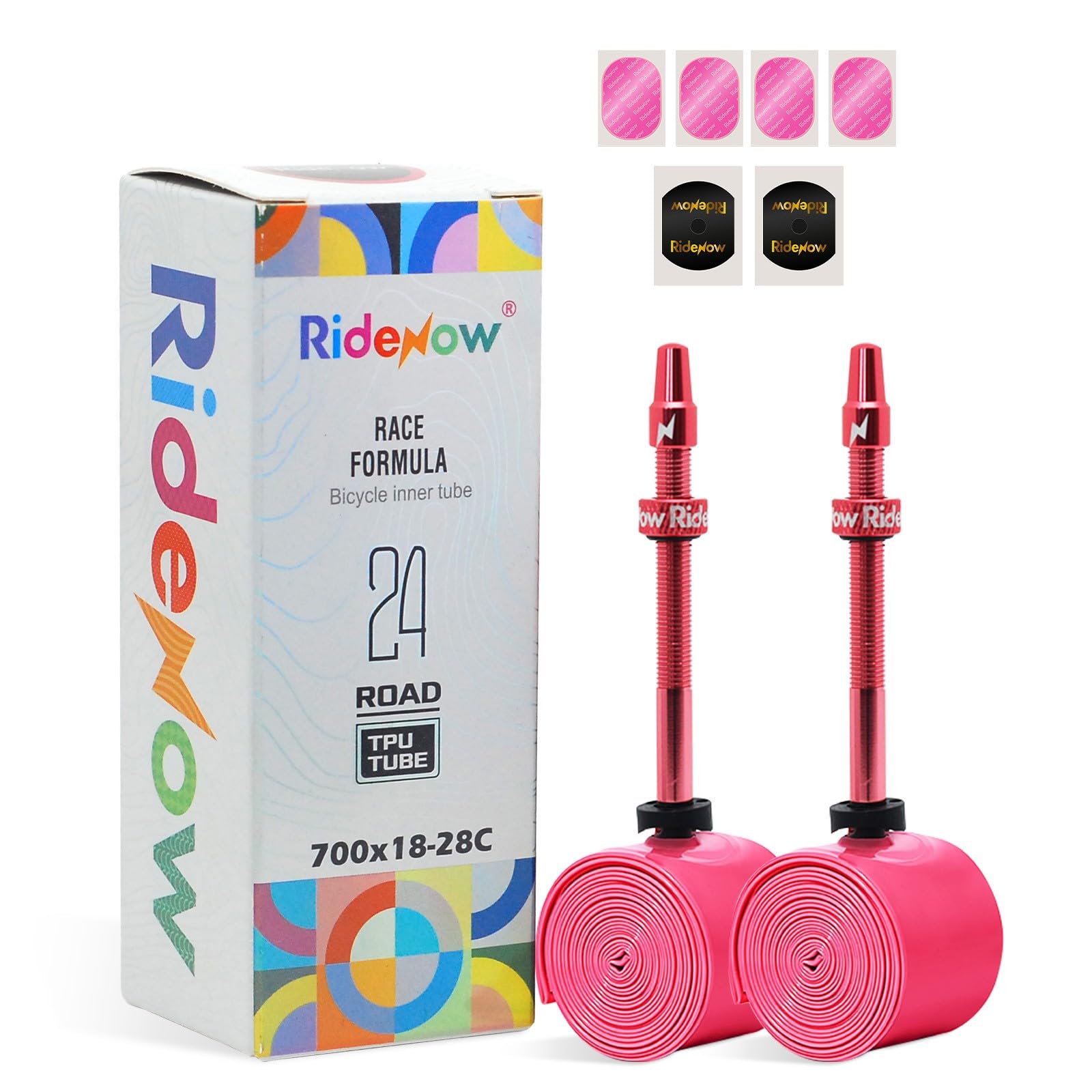 RideNow Road Bike TPU Inner Tube 700 x 18C-28C, Ultralight 24g 2-Pack