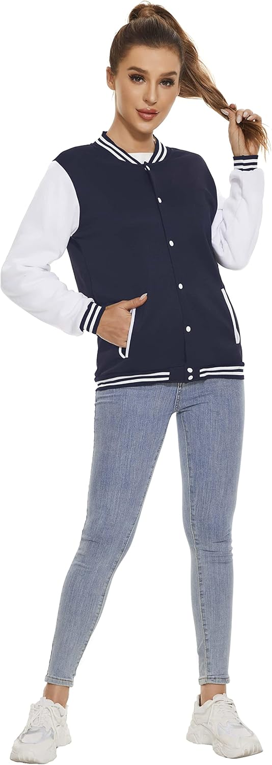 Yuji Itadori Women Varsity Jacket Baseball Lightweight Outwear Fleece Coat Button Down Clothes - Image 4