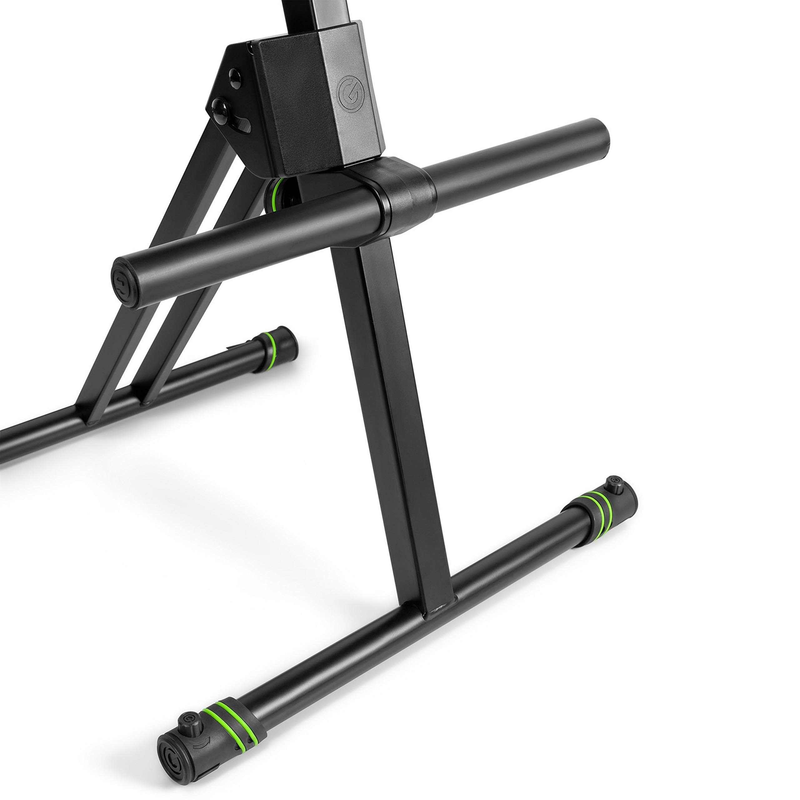 Gravity FM SEAT1 BR - Höhenverstellbare Stehhilfe mit Fußstütze und Rückenlehne, Höhenverstellung bis 97 cm, schwarz