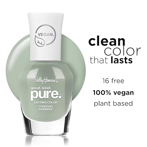 Vista 108 de Sally Hansen Good.Kind.Pure colección Geode to Joy - Esmalte de uñas, rosado (Love You Lotus), 0.33 fl oz 105 Lichi ligero