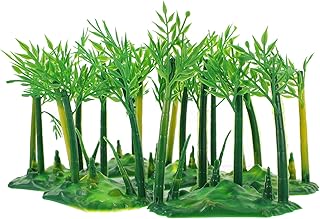 SHINEOFI Realistic Bamboo Bonsai Tree Miniature 4.72X3.93X2.36In Artific...