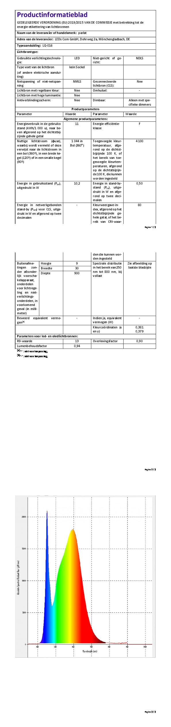 ledscom.de Luce sottopensile a LED SIRIS nero opaco, piatto, 90cm, 1044lm ciascuno, bianco Set di 2