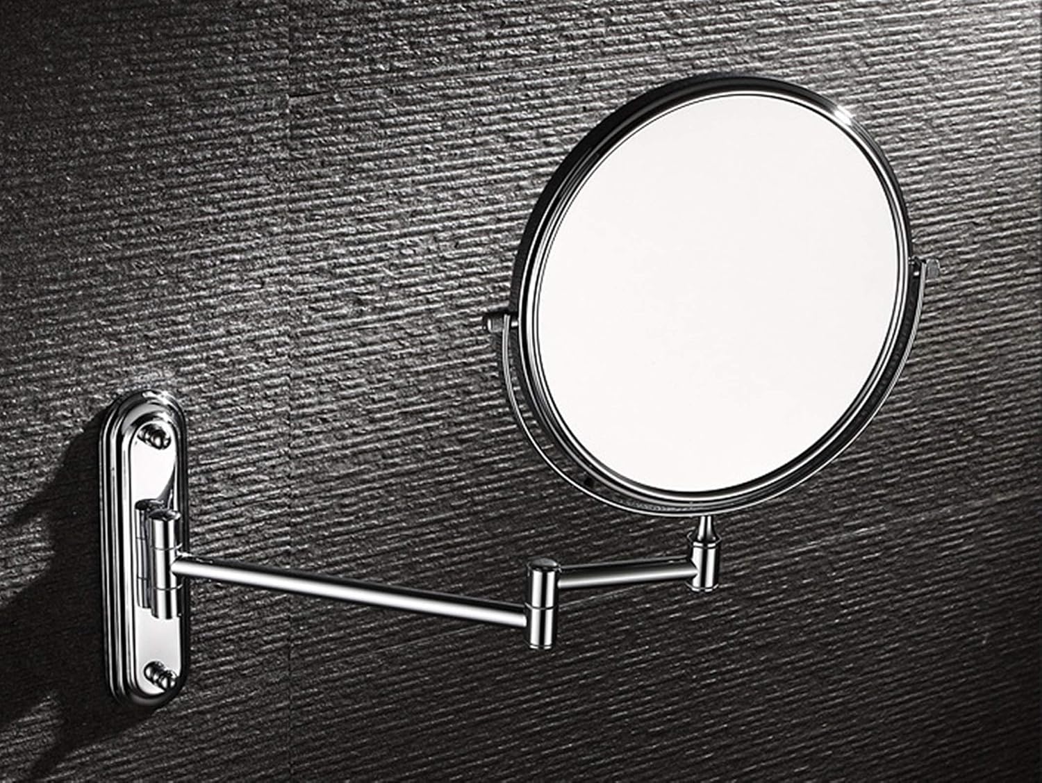Espejo de Maquillaje Pared Acero Inoxidable y latón