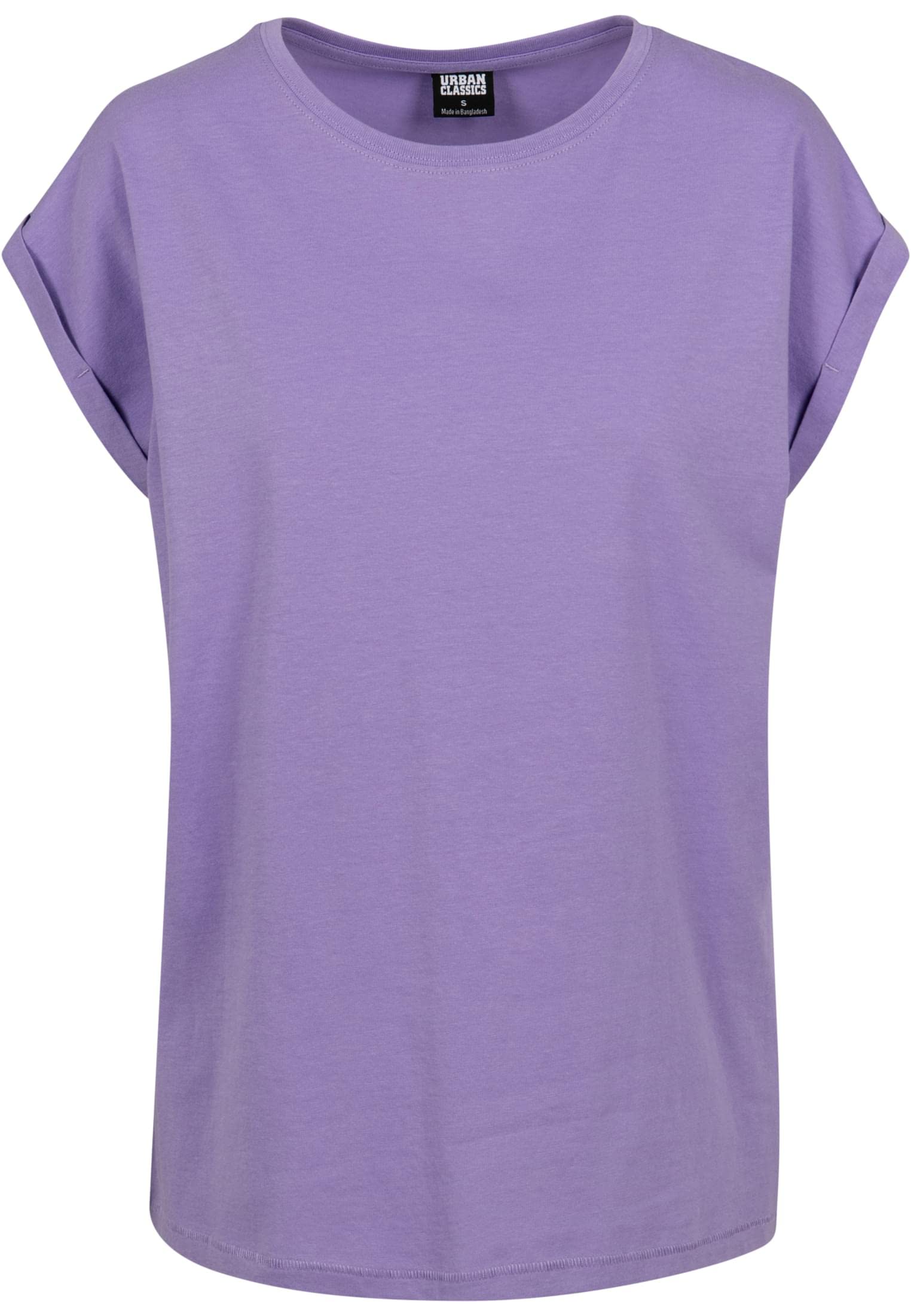 Urban Classics Damen T-Shirt Extended Shoulder Tee – Lockeres Oversize Shirt mit überschnittenen Schultern, 100% Baumwolle, ideal für Freizeit, Arbeit & Alltag,Lavender,3XL
