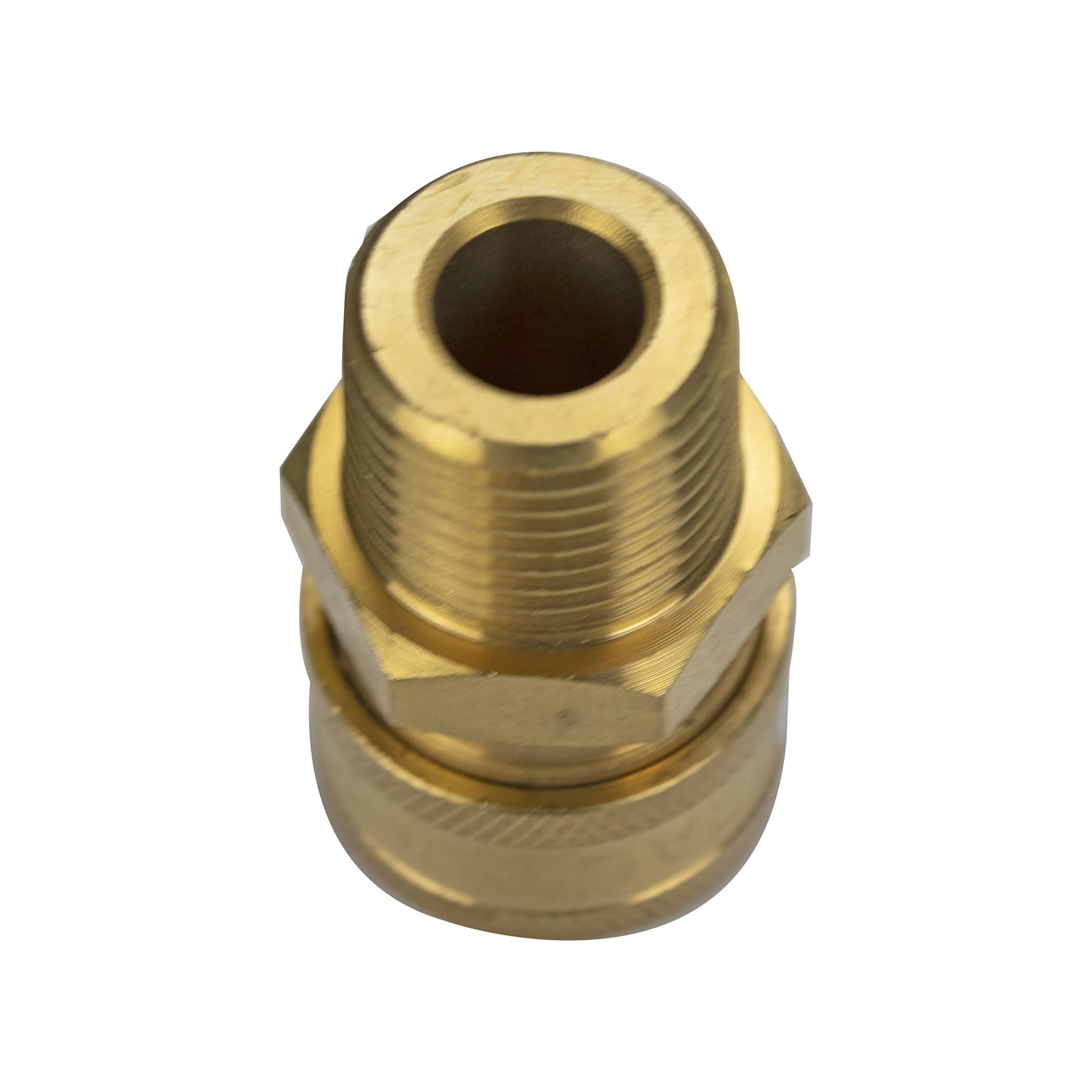 Simpson Cleaning 7102246 Replacement 3/8-Inch QC Socket for Pressure Washer Pumps, 1/2-Inch MNPT, Gold