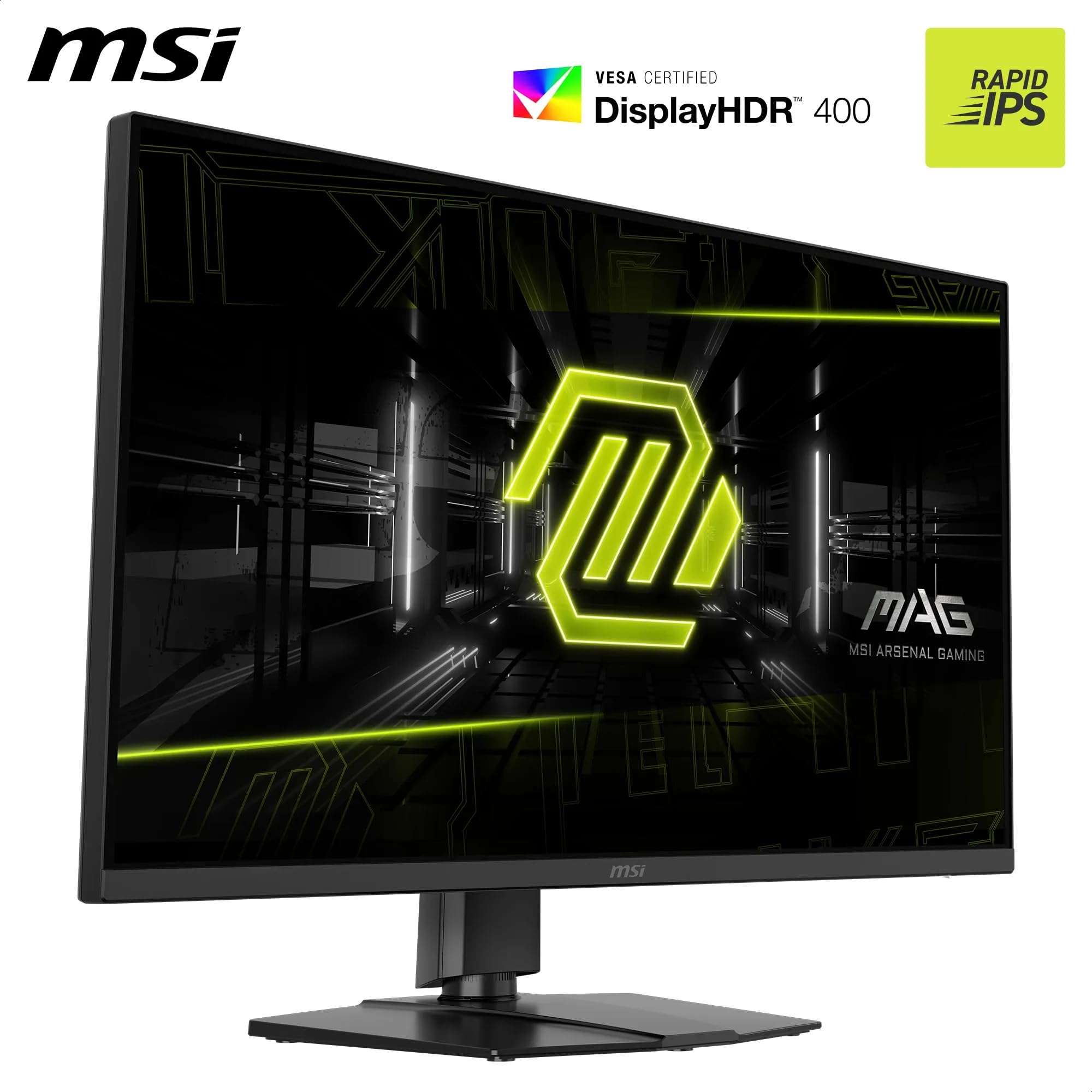 MSI MAG 322URDF E16 Monitor Gaming 32" 4K UHD 3840x2160 Rapid IPS 0,5ms DisplayHDR 400 Protezione Occhi AI Vision Dual-Mode HDMI 2.1 DP 1.4a Supporto Regolabile Inclinazione/Altezza - Nero