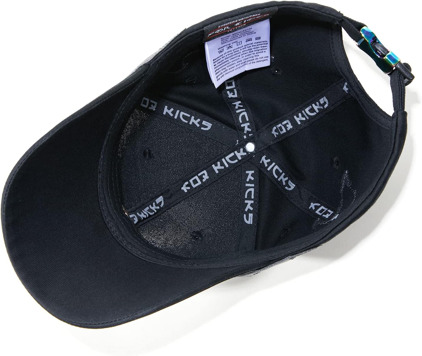 Trendy Unisex Graffiti Baseball Cap, Adjustable Cotton Baseball Cap for Men & Women, Athletic Streetwear Hat (US, Alpha, One Size, FK22-Black) - Image 9