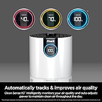 Vista 2 de Purificador de aire Shark HP132 Clean Sense con tecnología neutralizadora de olores, filtro HEPA, 500 pies cuadrados, habitación pequeña