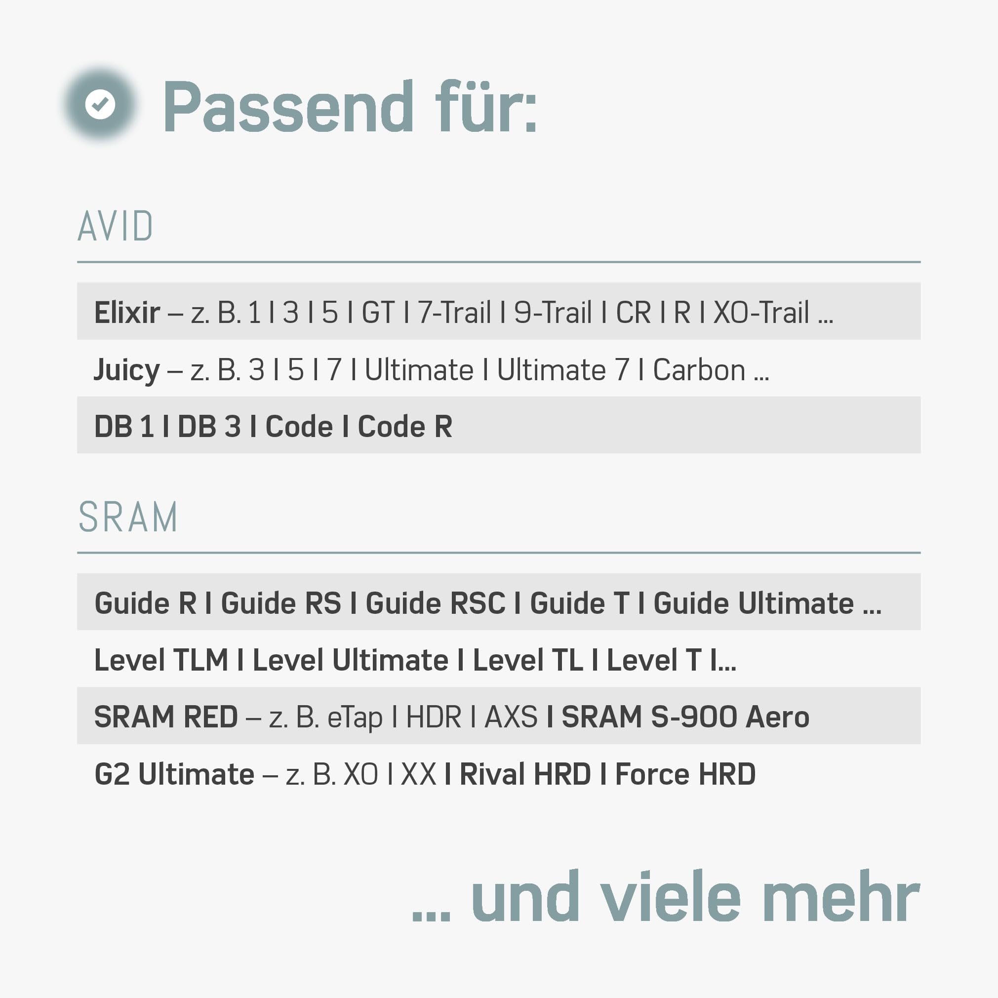 Borgen Entlüftungsset für Avid Sram Scheibenbremsen - Bremsen entlüften für Avid Elixir UVM. - Inkl. 250ml DOT 5.1 Bremsflüssigkeit für Sram - Entlüftungskit für hydraulische Scheibenbremsen