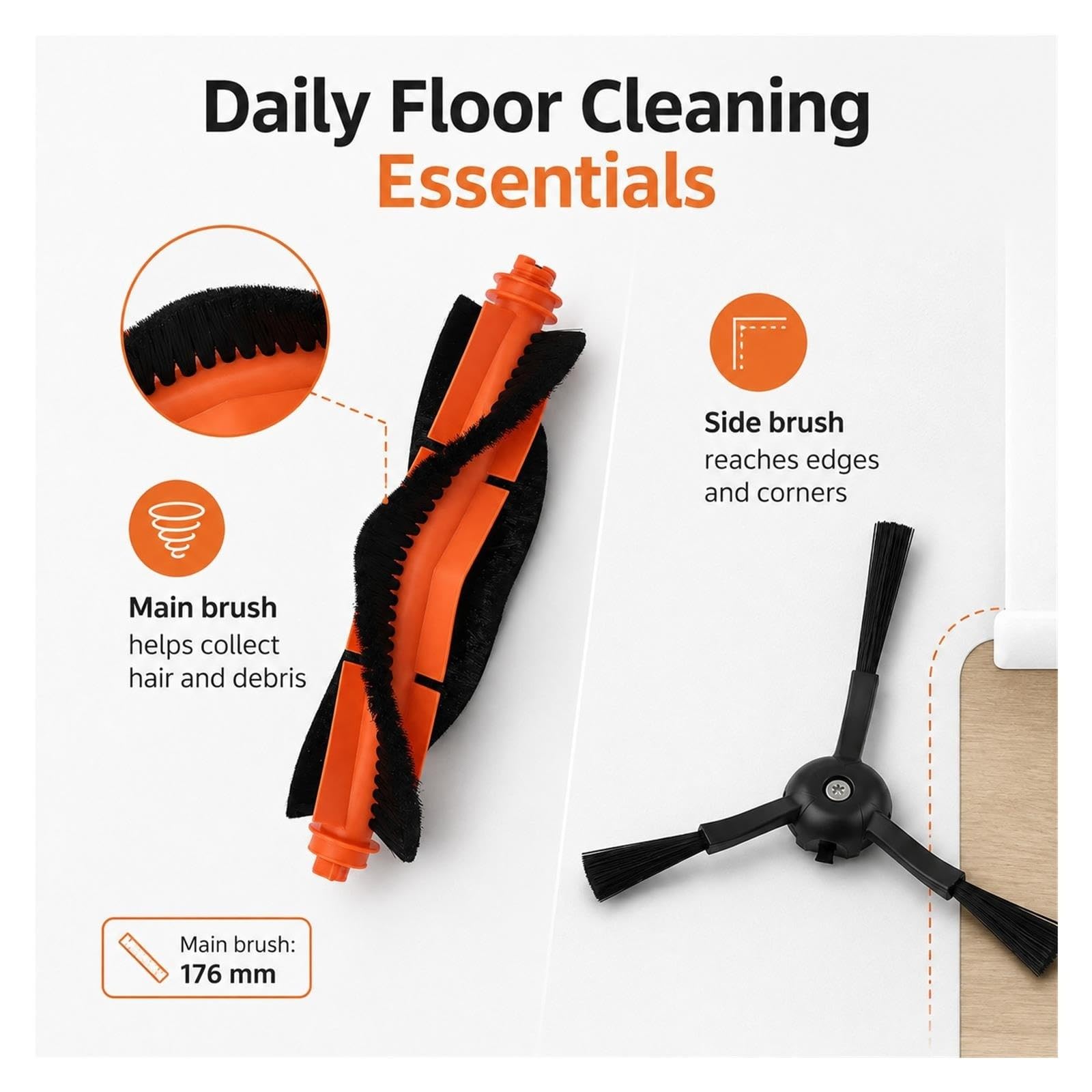 Kit ricambi robot Compatibile con Rowenta X-Plorer Series 85/85+/90/90+