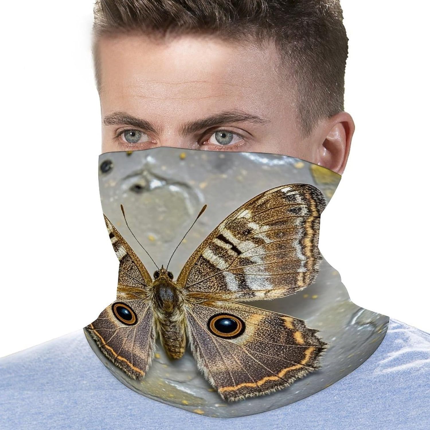 Moth Neck Gaiter Bandana Windproof Breathable Face Mask Cover Face Cover Cold Weather Gator Scarf Winter Neck Warmer Gaiter Half Balaclava Scarf Mask for Men Women