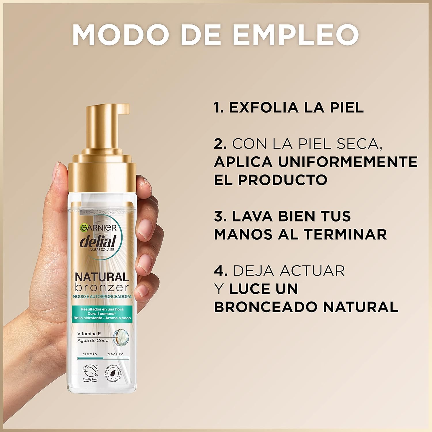 Garnier Delial Pack Autobronceadores Cuerpo + Cara Mousse Autobronceadora | Delial Pack Autobronceadores Cuerpo + Cara Mousse Autobronceadora. Para un bronceado uniforme sin necesidad de sol.