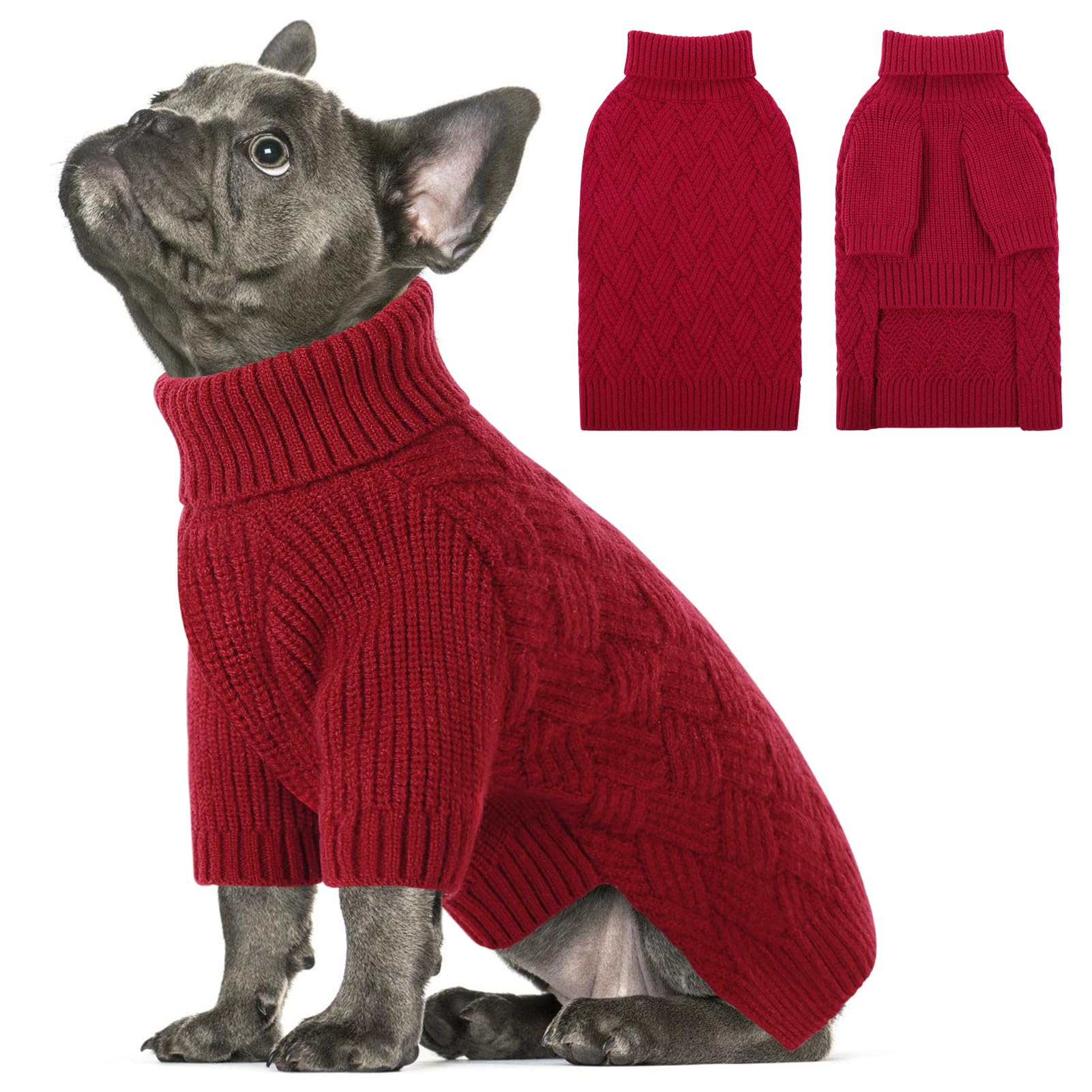 SUNFURA Turtleneck Dog Sweater
