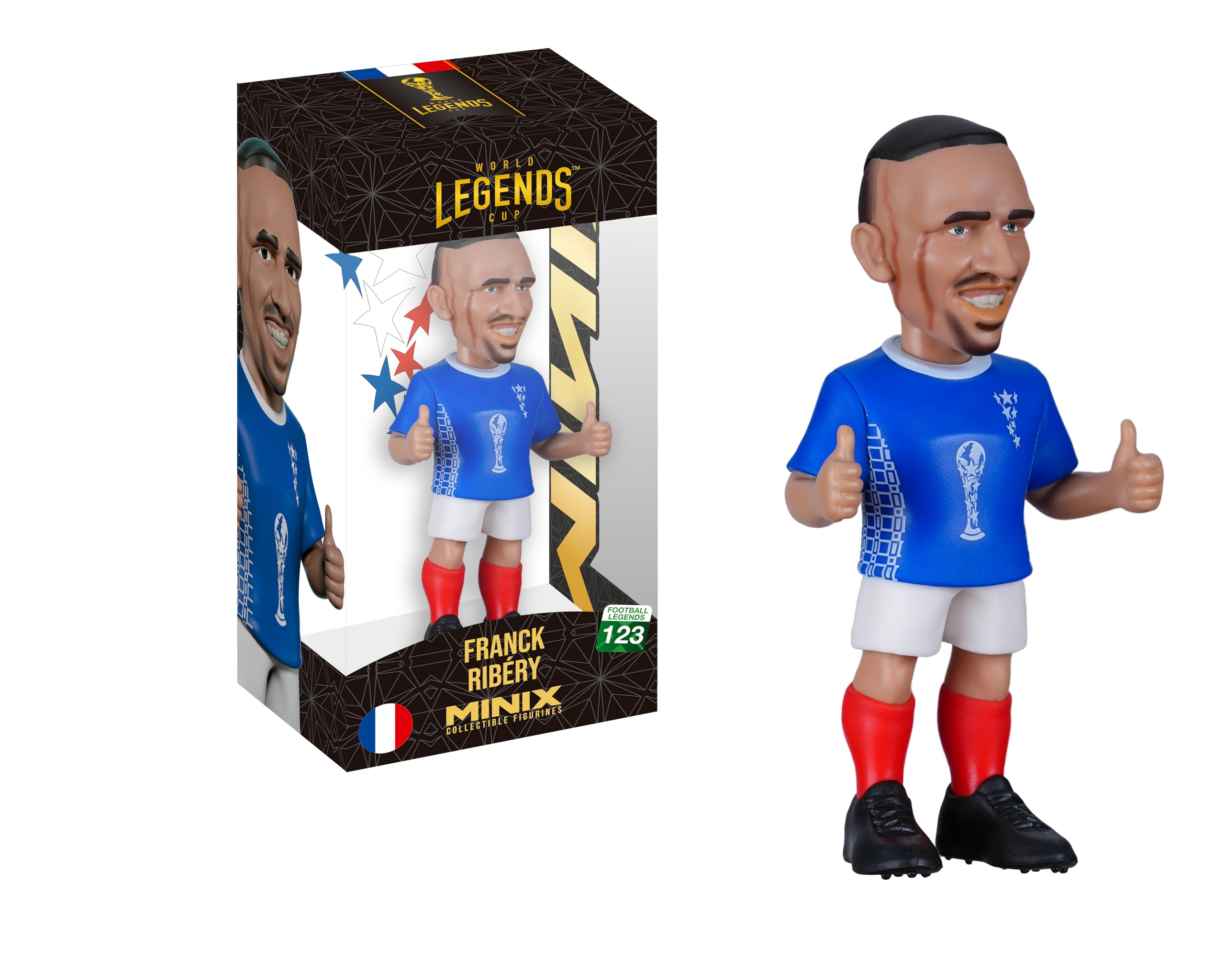 MINIX - Football Legends - World Cup of Legends #123 - France - Ribéry - Collectible Figure 12 cm