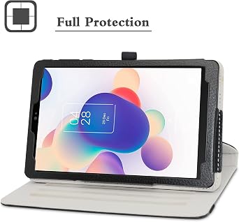 Case for TCL Tab 8 Se/TAB 8 LE/TAB 8 Plus/TAB 8 WiFi,Rotating Rotation Stand Premium PU Cover for TCL Tab 8 Se 6048E/TAB 8 LE 9137W/for TCL TAB 8 Plus 9138S 8 Tablet, Black