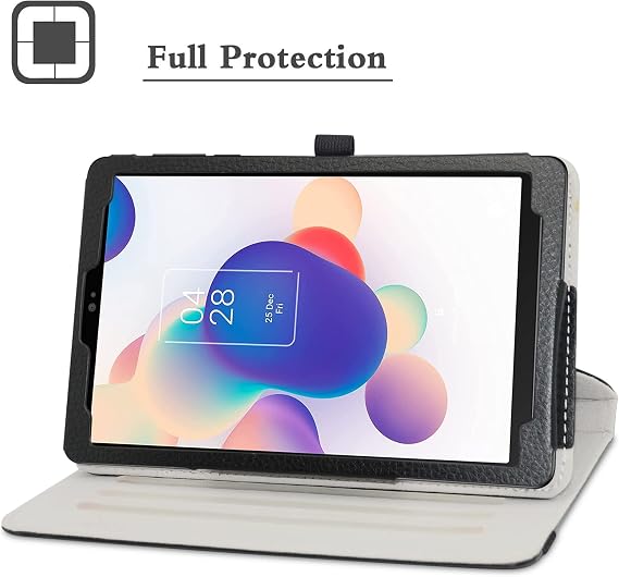 Case for TCL Tab 8 Se/TAB 8 LE/TAB 8 Plus/TAB 8 WiFi,Rotating Rotation Stand Premium PU Cover for TCL Tab 8 Se 6048E/TAB 8 LE 9137W/for TCL TAB 8 Plus 9138S 8 Tablet, Black