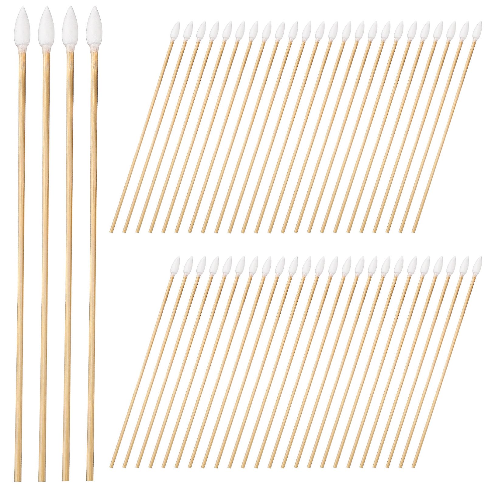 Healvian 3 Juegos Bastoncillo De Algodón Palitos De Algodón Botones De Limpieza De Oídos Bastoncillos De Algodón De Precisión Bastoncillos De Algodón Puntiagudos Cotonetes Khaki 500 Uds * 3