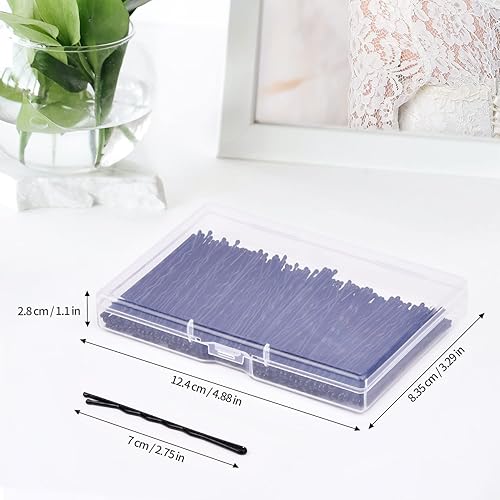 Miniatura 9 de Bobby Pins, MORGLES - Alfileres negros para el cabello, a granel con caja, 120 unidades (negro, 2 pulgadas)