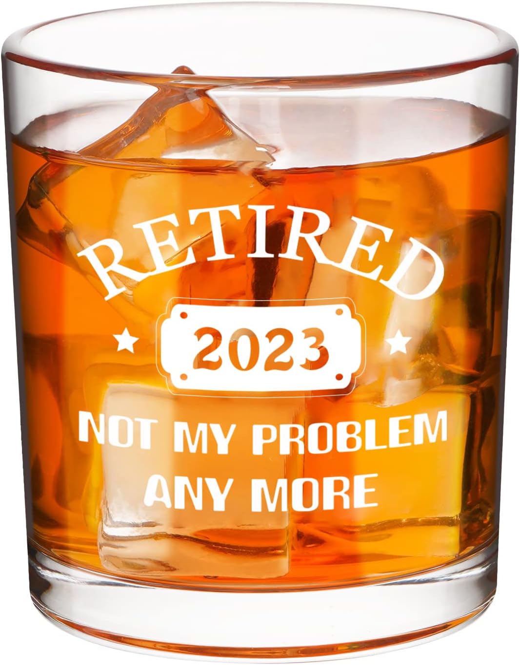 Yrendenge Whiskey Glass Retirement 2023 Retirement Presents Funny Gifts