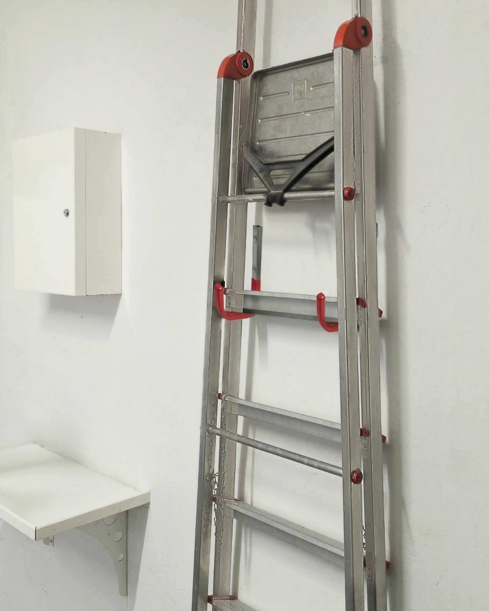 Gedotec Soporte de pared - Gancho de pared para atornillar acero galvanizado engomado | MONO | 10 ganchos para aparatos Longitud: 250 mm incl. material de fijación | Gancho multiuso de metal