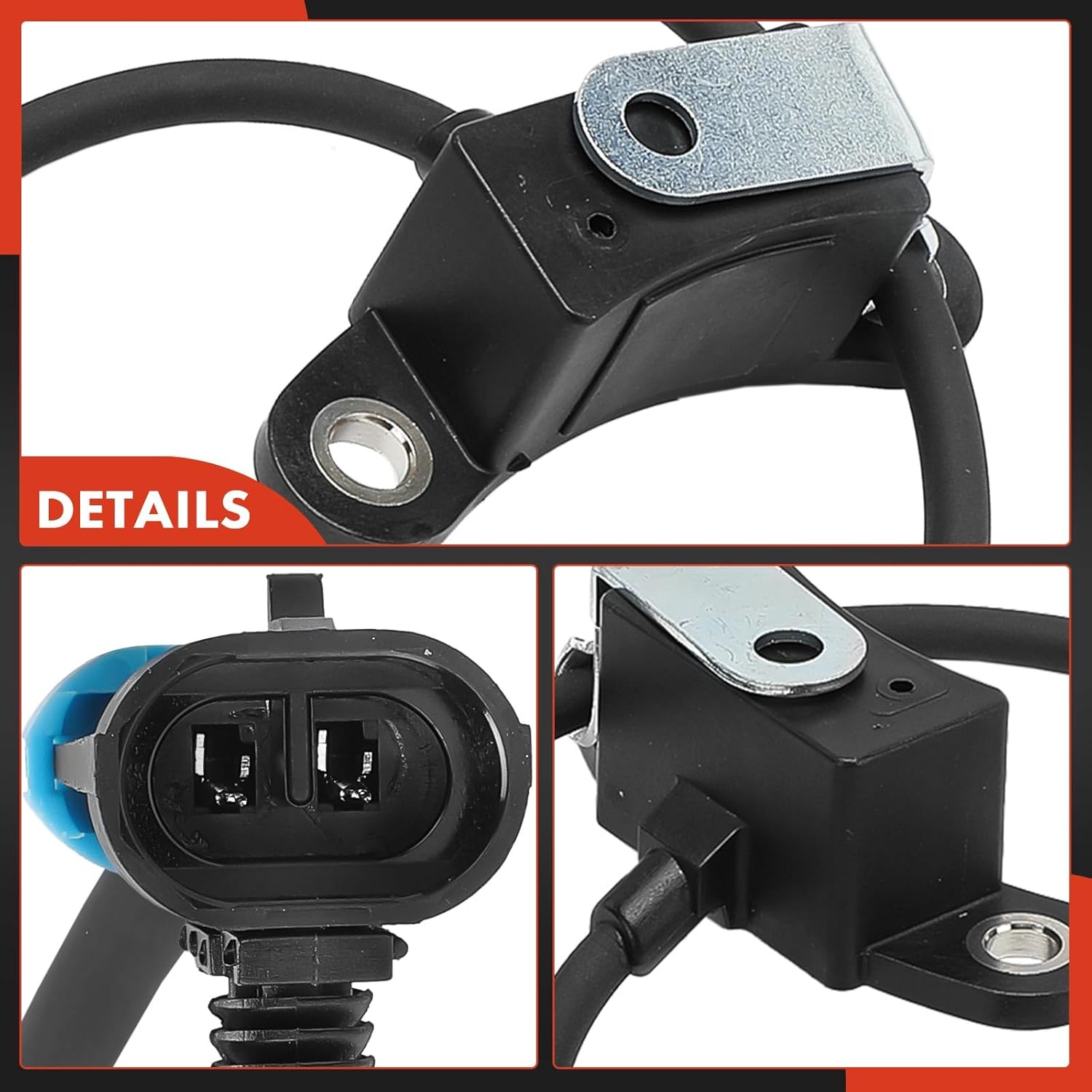 A-Premium Front Left ABS Wheel Speed Sensor Compatible with Chevrolet C3500 1995-2000, C3500HD 1995-2002 & GMC C3500 1995-2000, C3500HD 1995-2002 [GVW 15000 Lbs.] Front Driver Side