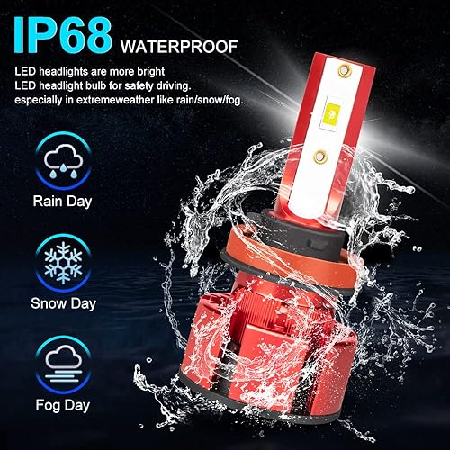 Miniatura 9 de Compatible con bombillas LED PATHFINDER para faros delanteros (2017-2020), haz alto H9H11 + haz bajo H11H9+H11H8H16, bombillas LED para faros