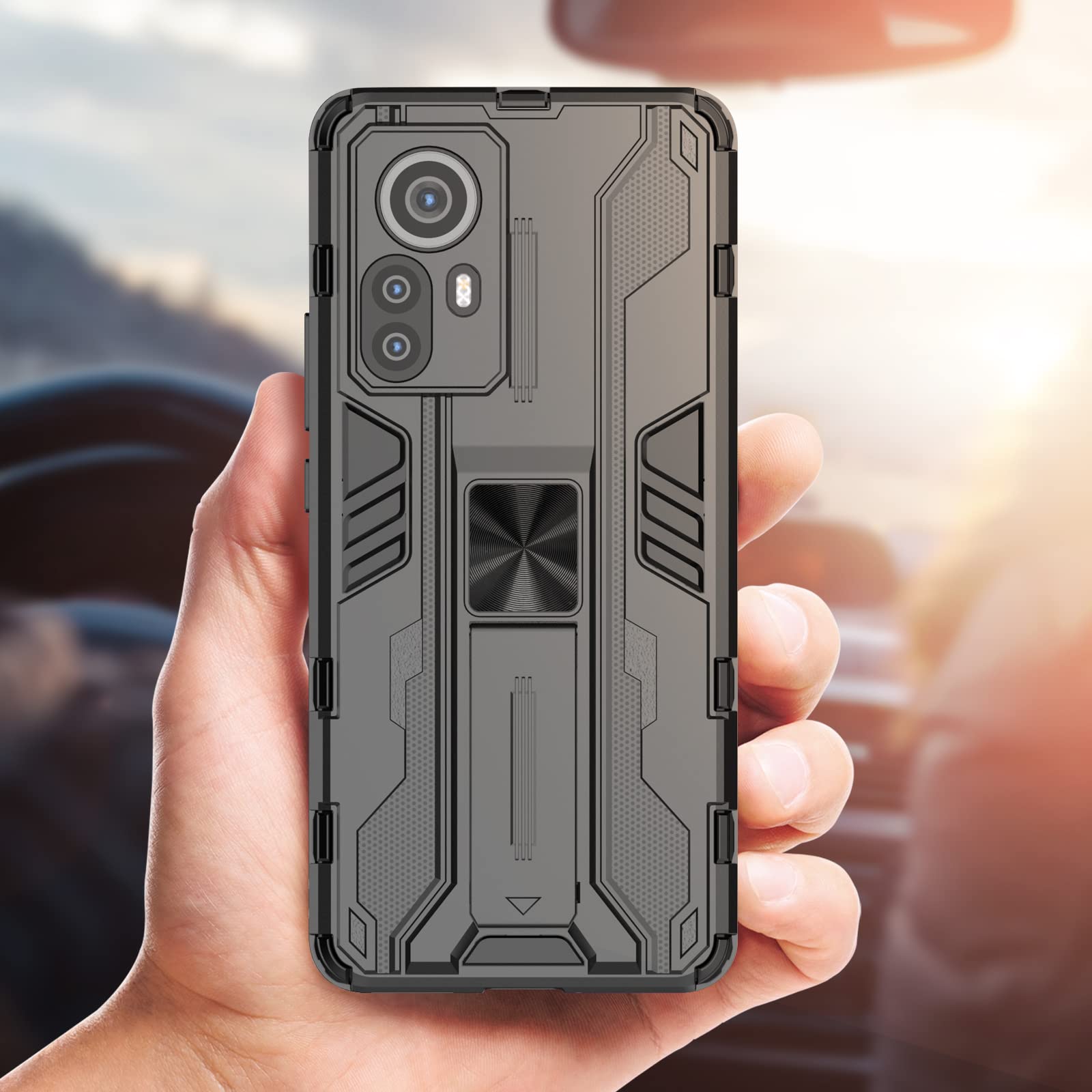 Funda para Xiaomi Redmi Note 15 Pro 5G, Carcasa Antigolpes con Soporte anular metálico, Case Protectora de Grado Militar, Azul — view 364
